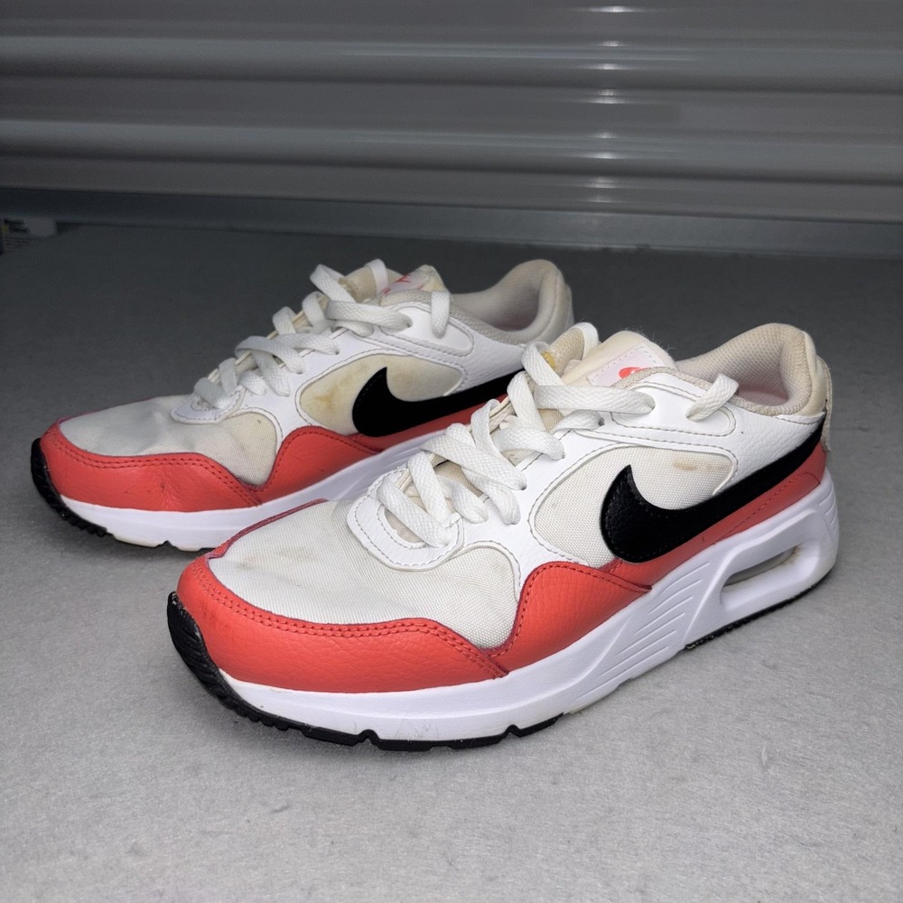 Nike Air Max SC Womens Shoes White Black Crimson CW4554-111 Size 8.5